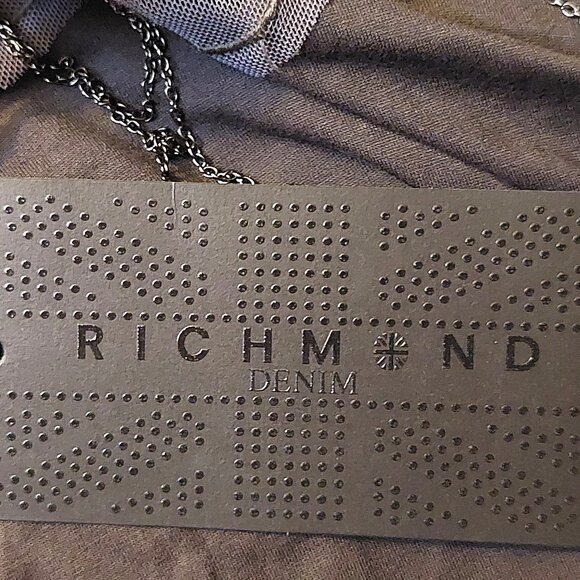 Richmond Gray Beaded Top w/Back Waist Tie Sz 44 NWT - Picture 11 of 13